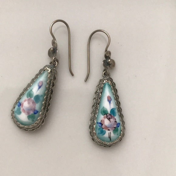Silver Dangly Earrings - Picture 2 of 3